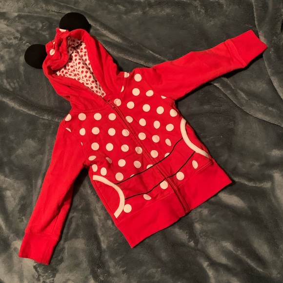Disney Shirts & Tops Minnie Mouse Zip Up Sweatshirt Poshmark